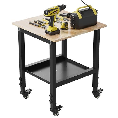 DNYKER 24" Adjustable Heavy Duty Workbench