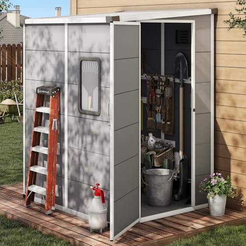 DNYKER 5 x 4 FT Resin Outdoor Storage Shed